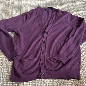 J. Crew Purple Cardigan Sweater